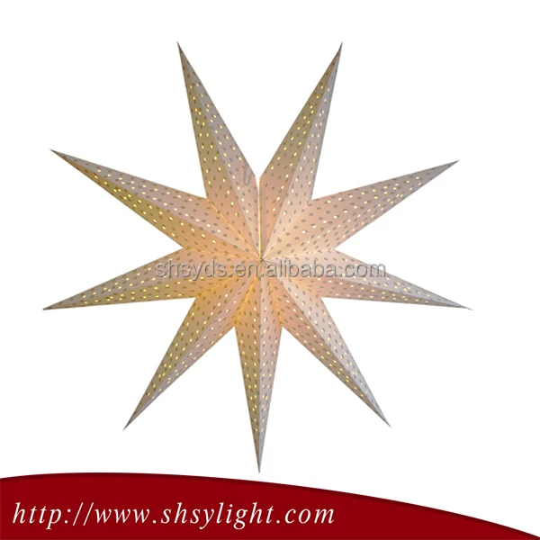 India Style  Christmas  Decoration Purple Paper Star Hanging Lanterns Ceiling Light