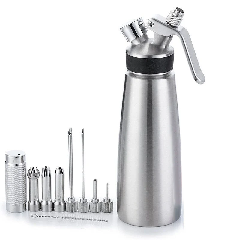 Профессиональный дозатор взбитого крема, сифон для домашних соусов, десертов и инфузированных ликеров 500 мл