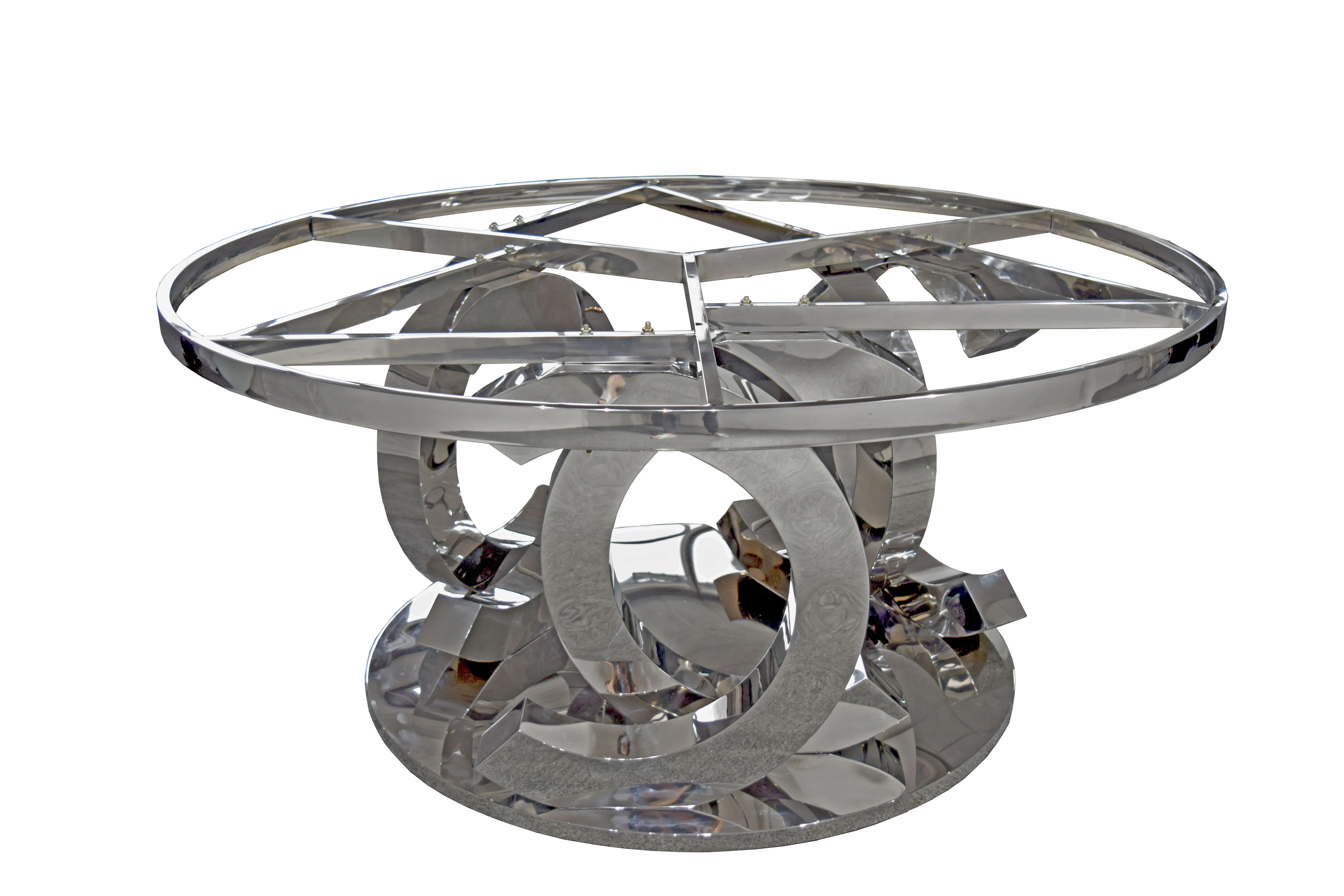 modern design white marble round dining table