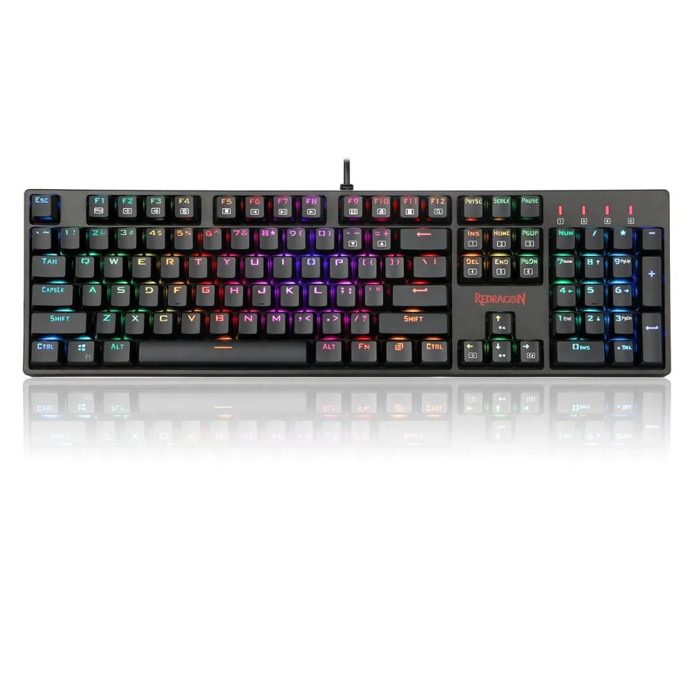 Redragon K582 SURARA RGB LED Backlit 104 Key Mechanical Gaming Keyboard