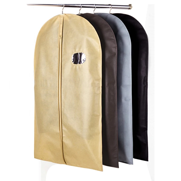 Colorful non woven garment bag with zipper