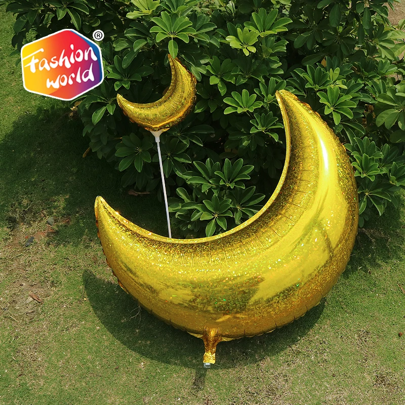 
36 inch Silver Laser Moon Aluminum Foil Balloon For Wedding Holiday Party Decoration 