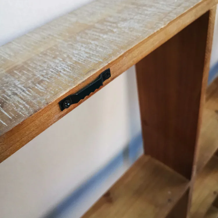 Solid wood designs wall mounted book shelf for storage