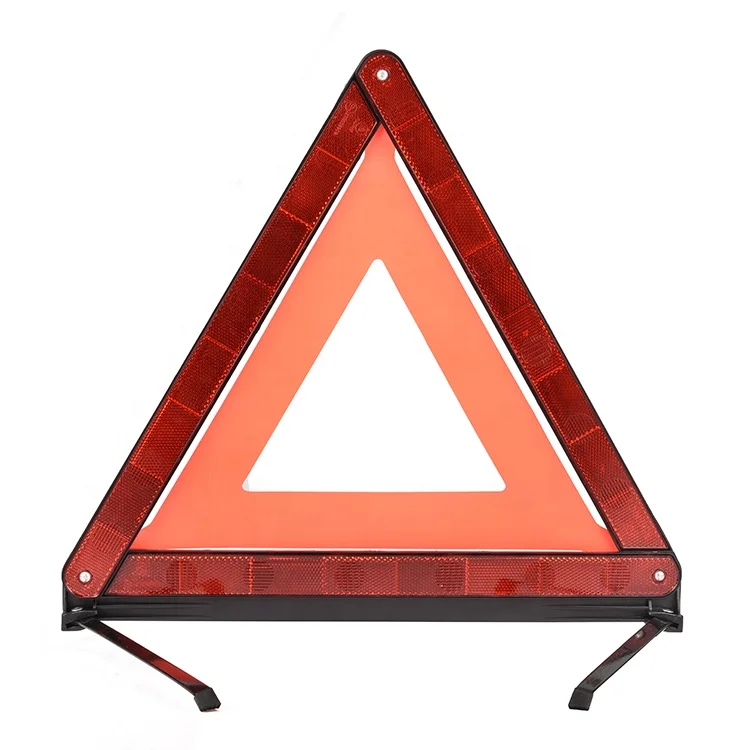 Car triangle warning sign safety reflector warning triangle