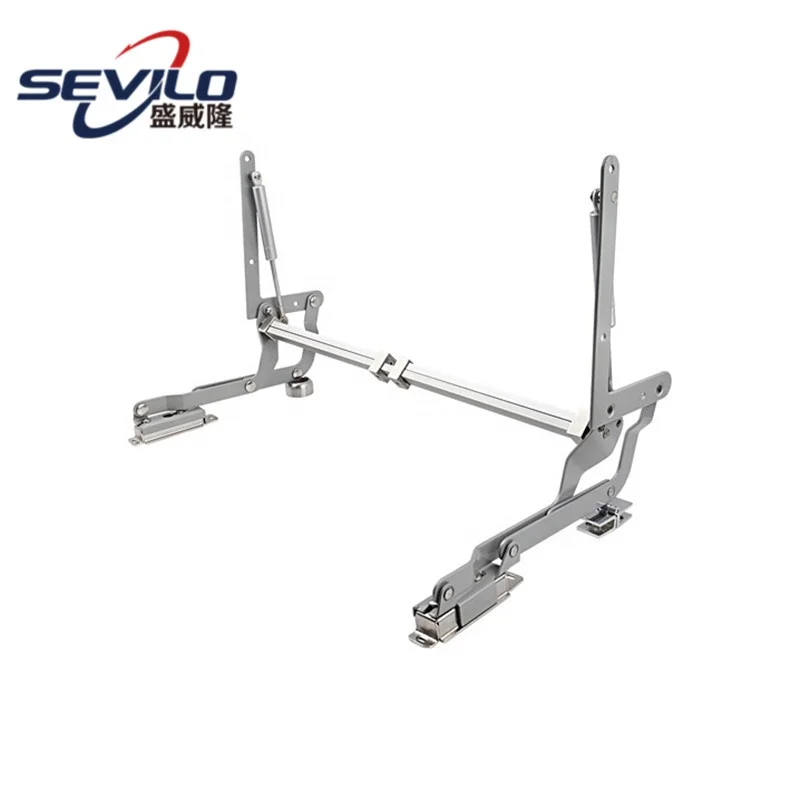 Kitchen flap stay cabinet doors adjustable lift up stay hinge soft down