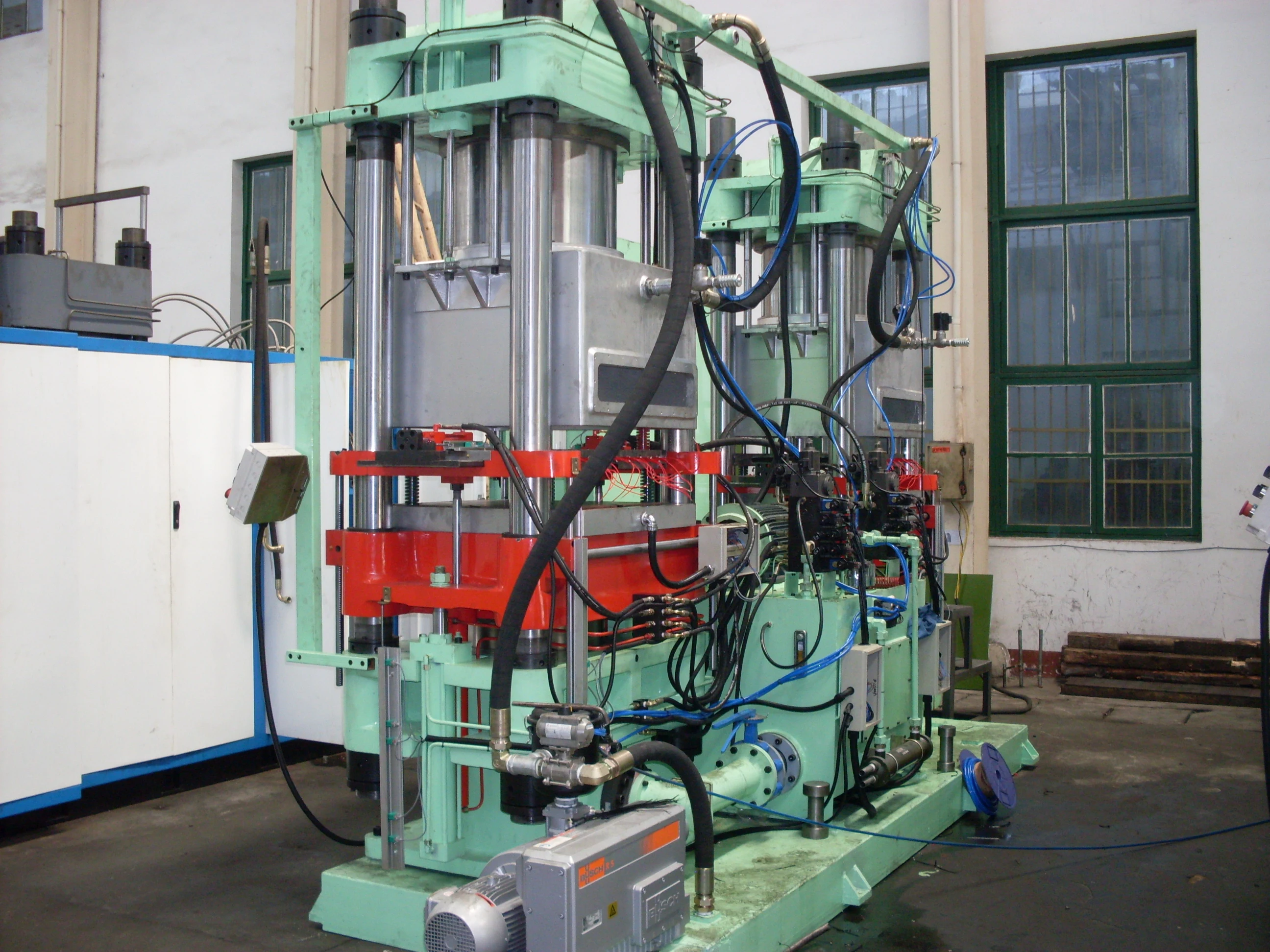 Vacuum vulcanizing press molding machine 200 ton HYL-200V rubber machine high quality rubber compression machine