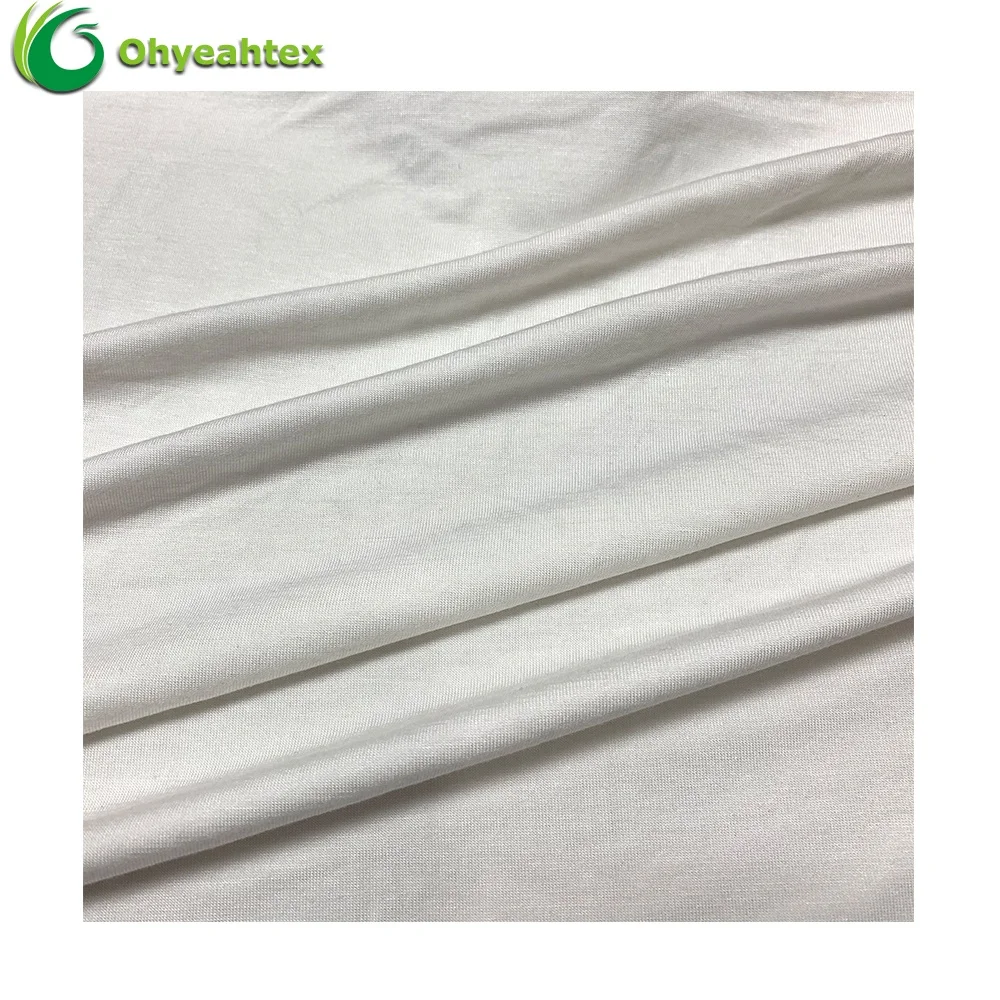 
Eco-friendly and Breathable Knit 100% Bamboo Jersey Natural Bamboo Fabric For Newborn 