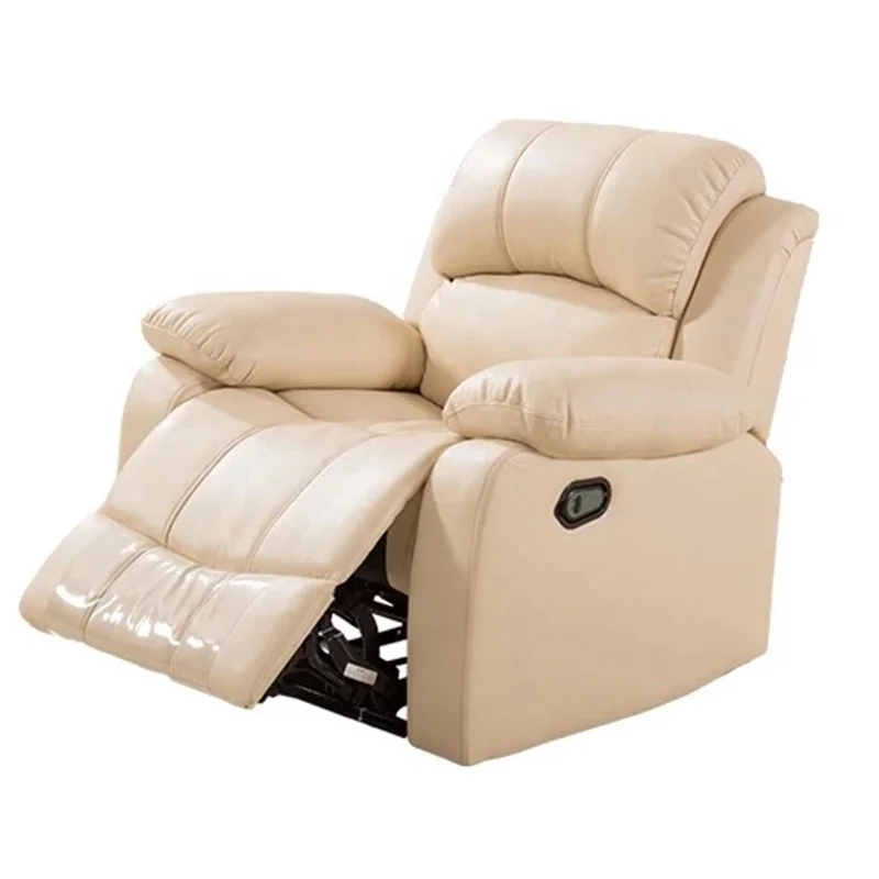 Современный Кожаный Диван для домашнего кинотеатра Электрический массажный кресло-качалка