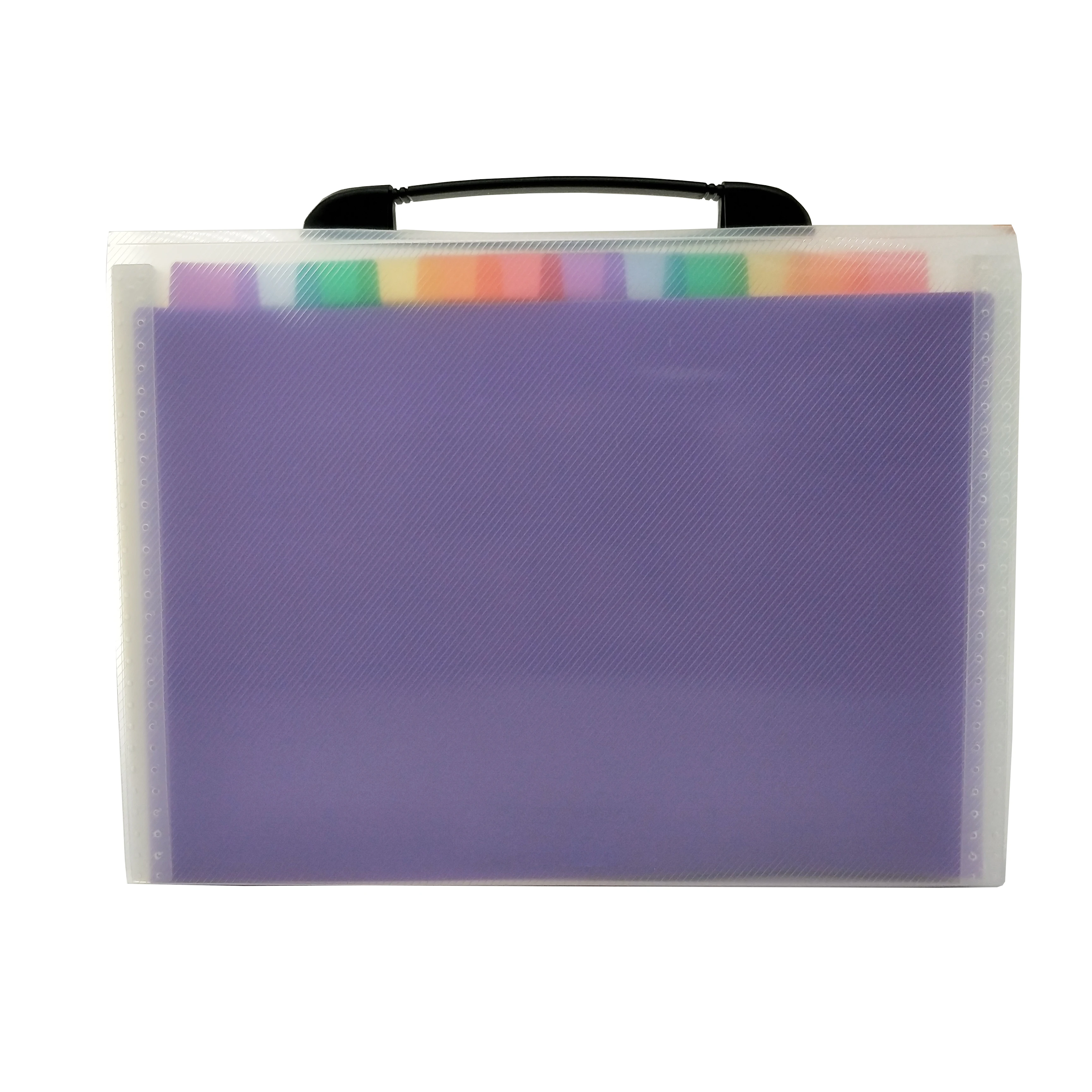
13 Pockets-Handle Portable Expandable Multicolor A4 Accordion File Folder for Business Office 