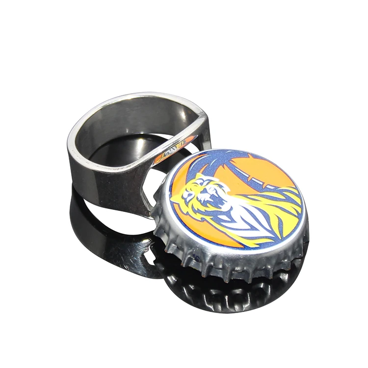 
Wholesale Finger Beer Opener Stainless Steel Metal Ring Bottle Opener 