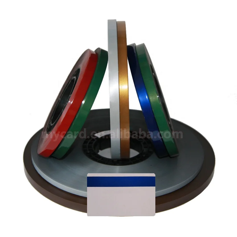 Gold Silver Red Blue Green Color Hico Magnetic Stripe Roll for PVC Card Lamination