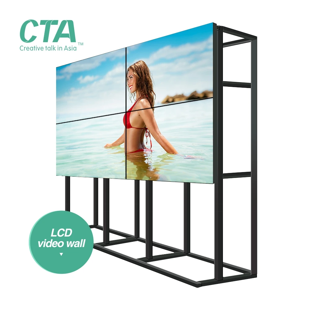 Simple solution 2x2 1x3 3x3 lcd video wall with controller