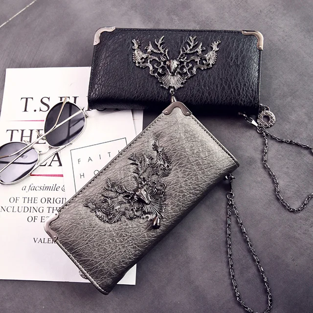 
2019 online shopping clear ladies clutch bag /evening bag Girls zip large capacity long wallet fashion casual trend handbags 