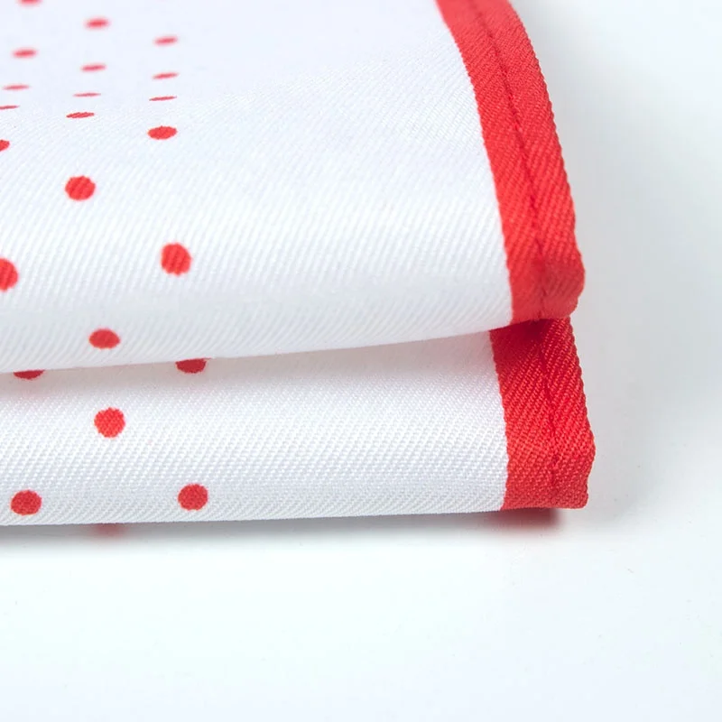 
Wholesale High Quality Mens Polyester Square Polka Dot Handkerchief 