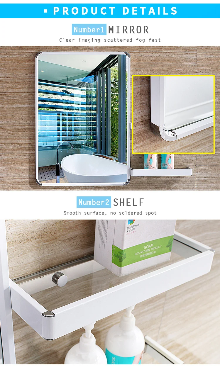 Modern Luxury Customized Bathroom Furniture Medicine Mirror Cabinets