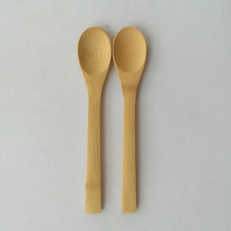 High quality wholesale price reusable 16cm bamboo wooden spoon wooden tea spice spoon scoop mini bamboo spoon