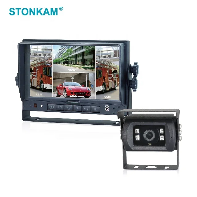 
7 Inch Digital LCD Quad car rearview monitor with Touch screen 