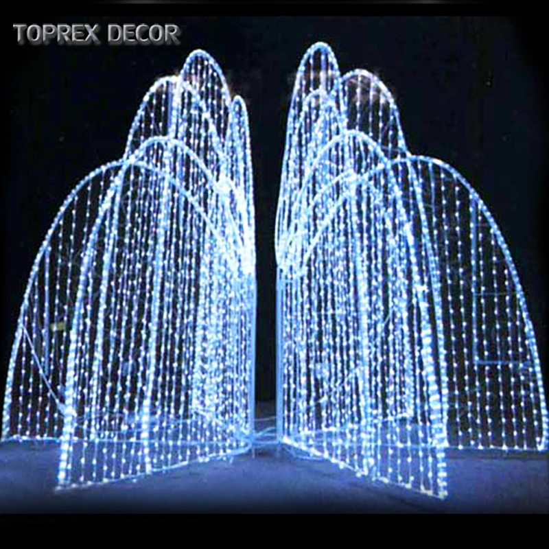2019 new Outdoor indoor home garden waterfall led  fountain motif light
