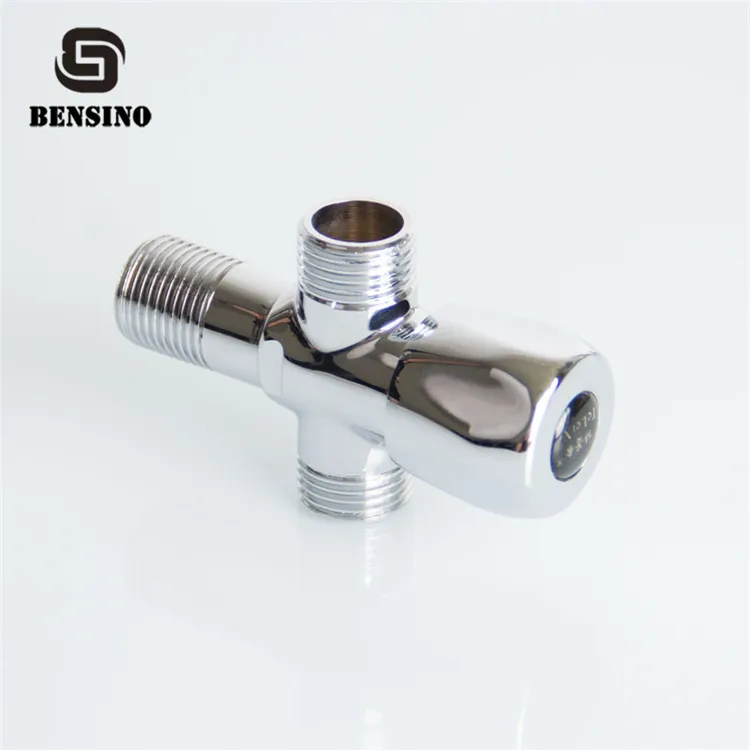 3-ходовой латунный угловой клапан для впускного отверстия для унитаза 1/2 дюйма