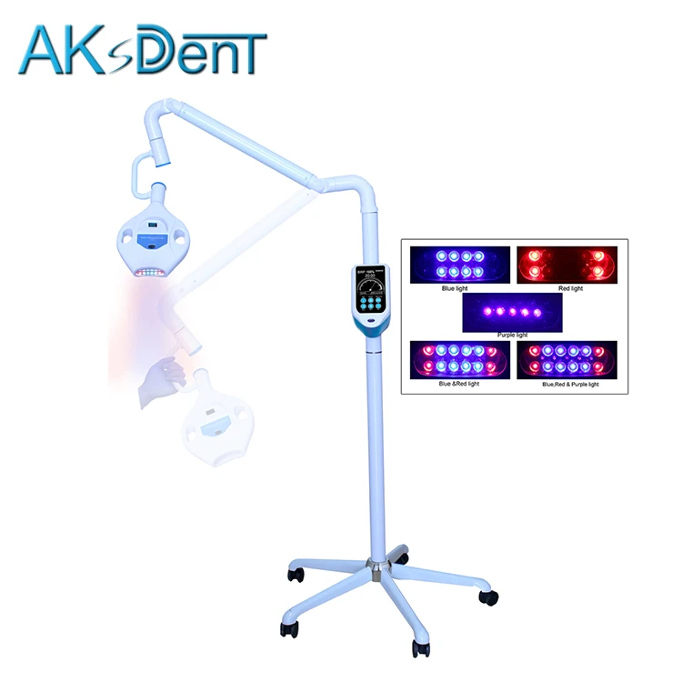 
AKsDenT D7HH Dental 3 Color power LED teeth whitening apparatus lamp teeth whitening led light Teeth whitening Machine 