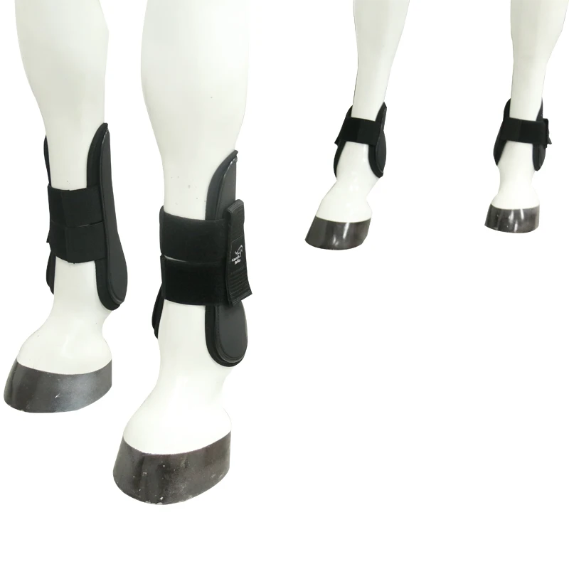 Wholesale Red Neoprene Horse Riding Boots with Protective Tendon Bandage Supplies Guaranteed Eventing Racing Protection