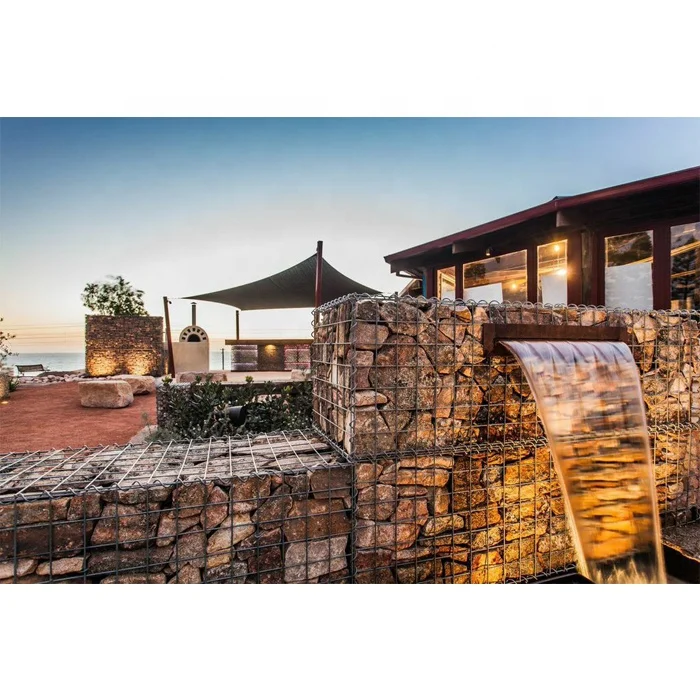 Decorative Gabion Stone Rock Wall and Fence for Driveway Rail Outdoor Garden 5mm Thickness for Residential Backyard