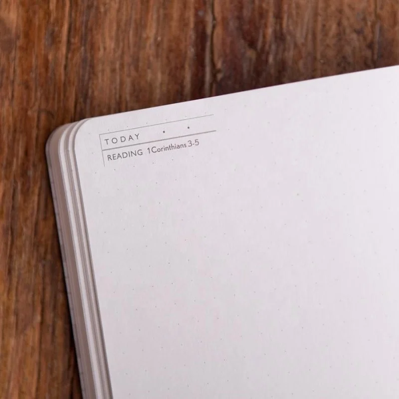 Customized PU cover jacket prayer journal with logo gold foil stamping