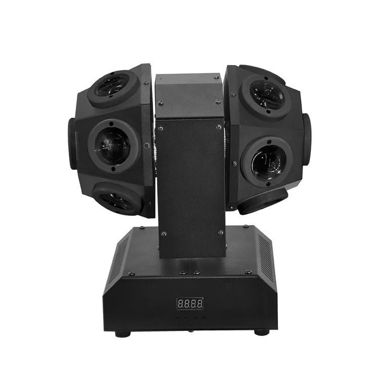 DJ Disco Light 14x10W Double Heads RGBW 4in1 Mini LED Sharpy Beam Moving Head Light