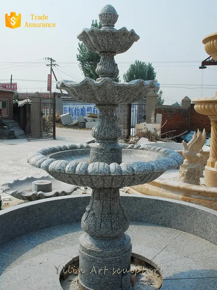 Decorative natural garden marble woman fountain