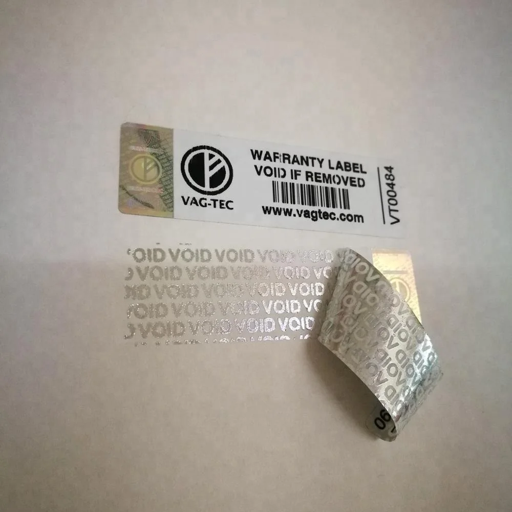 General security mark of barcode stickers cheap price Anti-counterfeiting stickers