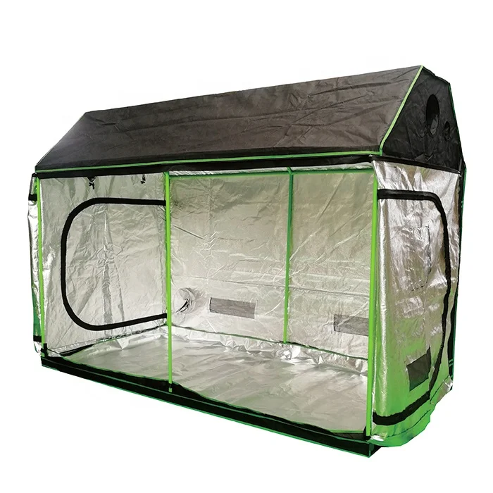 240x120x180cm Factory Customized Roof Cube Indoor Grow Room, Hydroponic Grow Tent Garden Greenhouses with View Window Waterproof