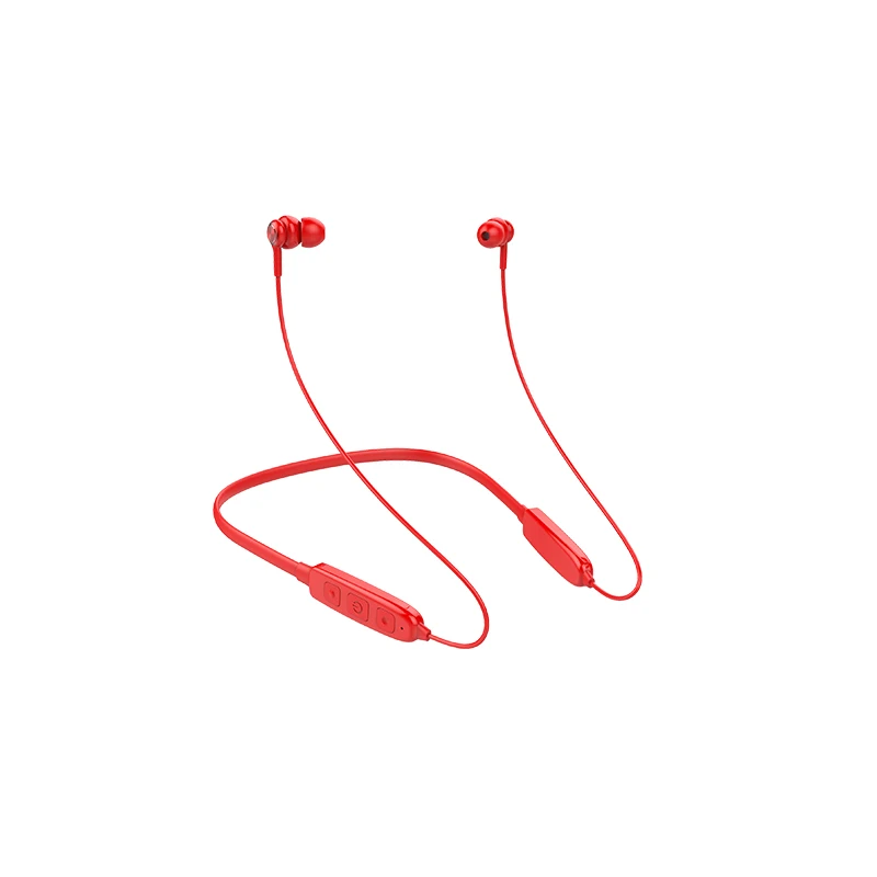 Portable Lightweight Neckband Mini Sports Headset In-Ear Blue Tooth Headphones with Mic for Running