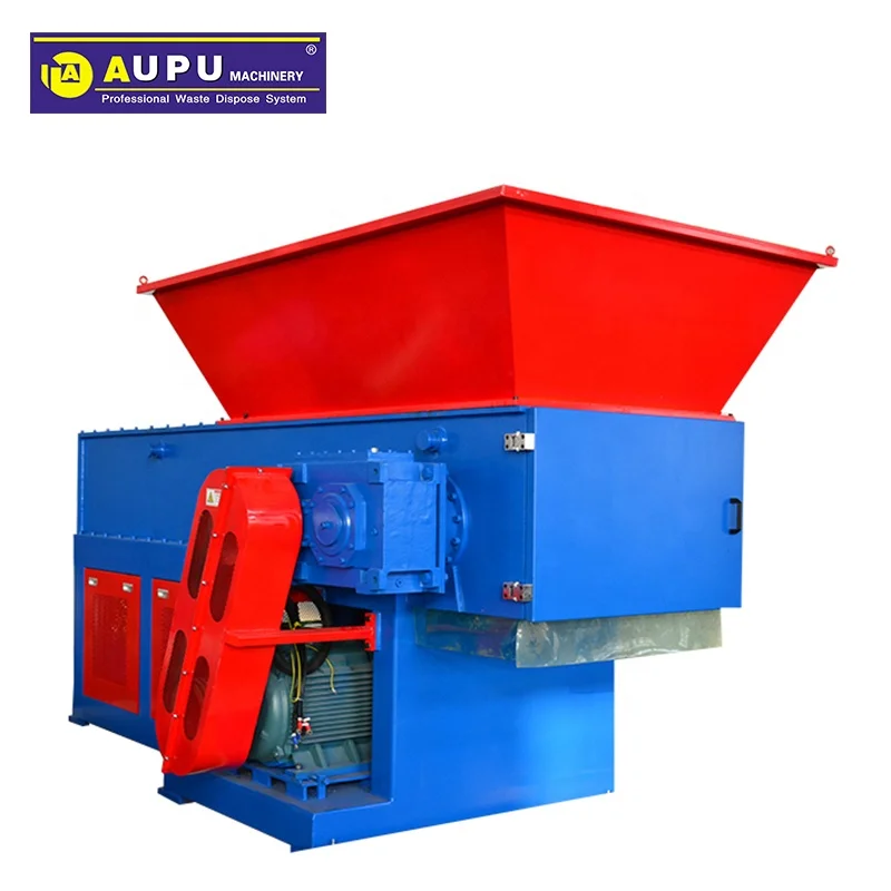 
waste plastic and wood shredder machine 