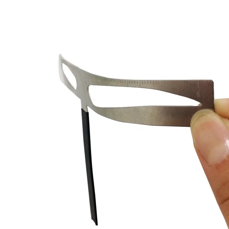 BL Golden Ratio Measure Microblading Stainless Steel Eyebrow Ruler Permanent Makeup Tattoo Design Calipers Stencil