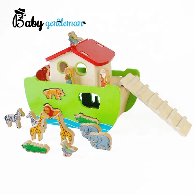 2019 Buy Now educational wooden noahs ark toy for kids Z12078D
