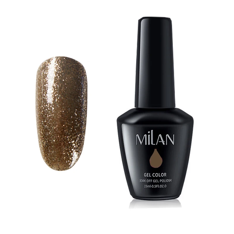 2019 Professional wholesaler Nails Gel enamel gold color 15ml glitter gel polish for nail beauty