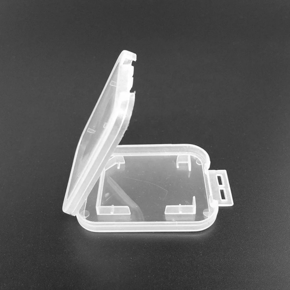 Good Quality PP Material Single SD Card Plastic Case Memory card case
