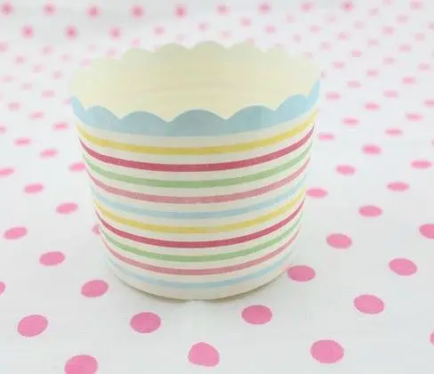 stripe design paper muffin baking cups mini size muffin paper cups small muffin cake cups