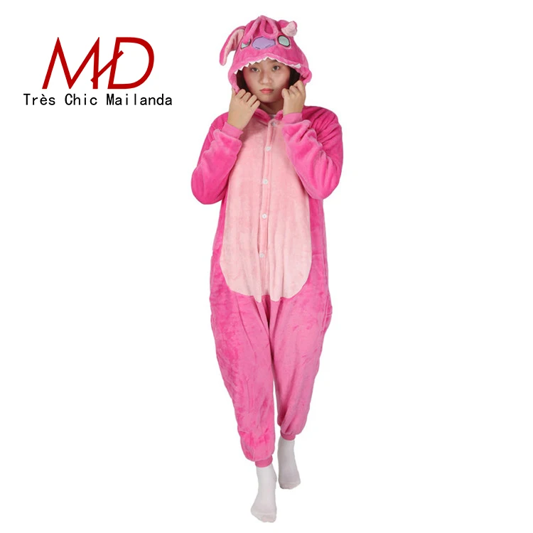 фабрики в наличии для взрослых милый мультфильм Животные роза красная Фланелевая пижама зимняя Пижама животных кигуруми