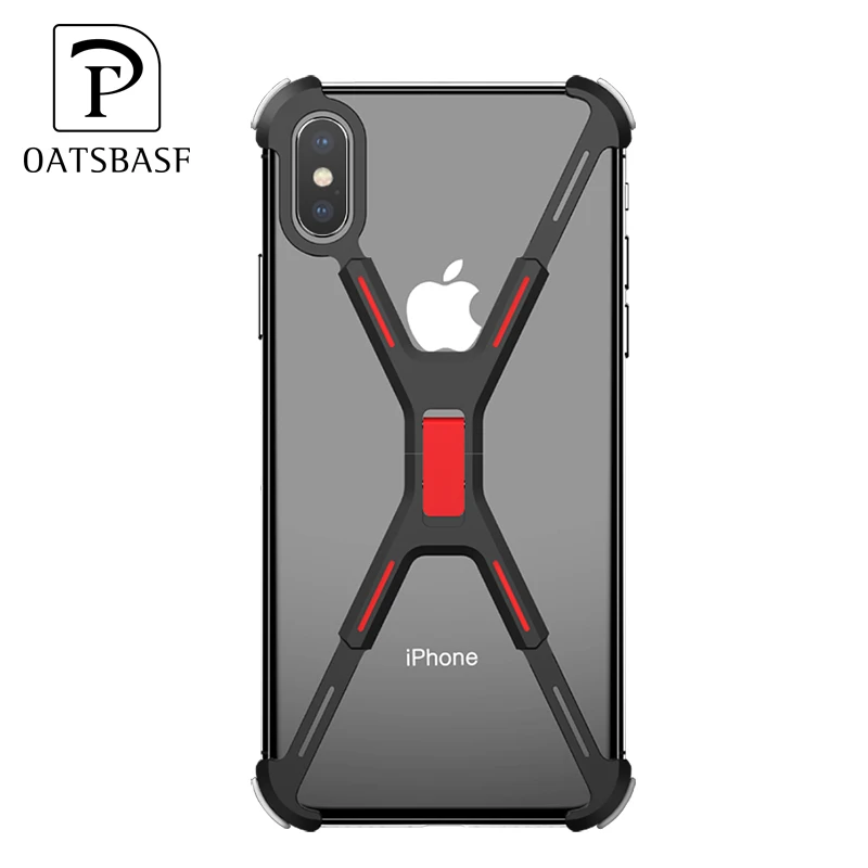 2018 Новый трендовый продукт с воздушной подушкой X форма алюминиевый мобильный чехол для iPhone Xs макс