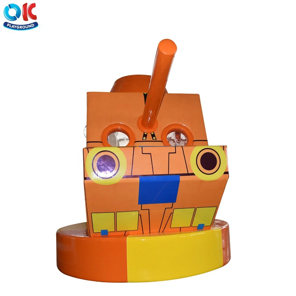 OK Playground tank theme soft play electric toys indoor playground equipment