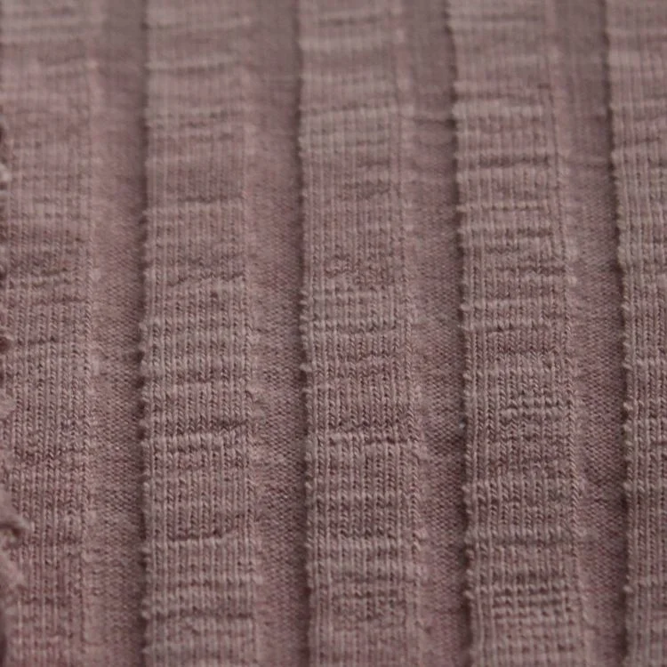 Красивая ткань из полиэстера и хлопка CVC 10x4, эластичная трикотажная ткань в рубчик для женщин