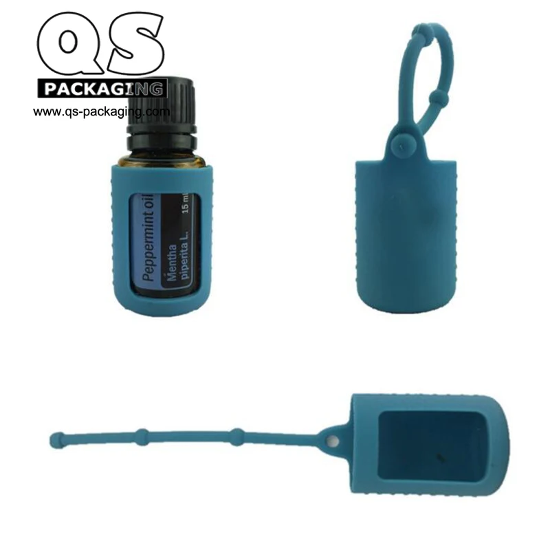 15ml amber doterra bottle with silicone holder