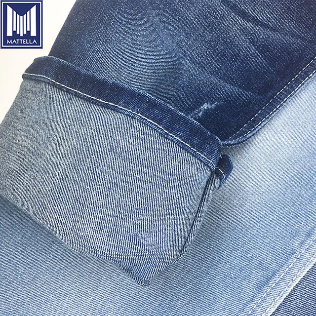 K9324 wholesale 12oz heavy stretch elastane 98% cotton 2% spandex denim fabric for lady women pants jeans