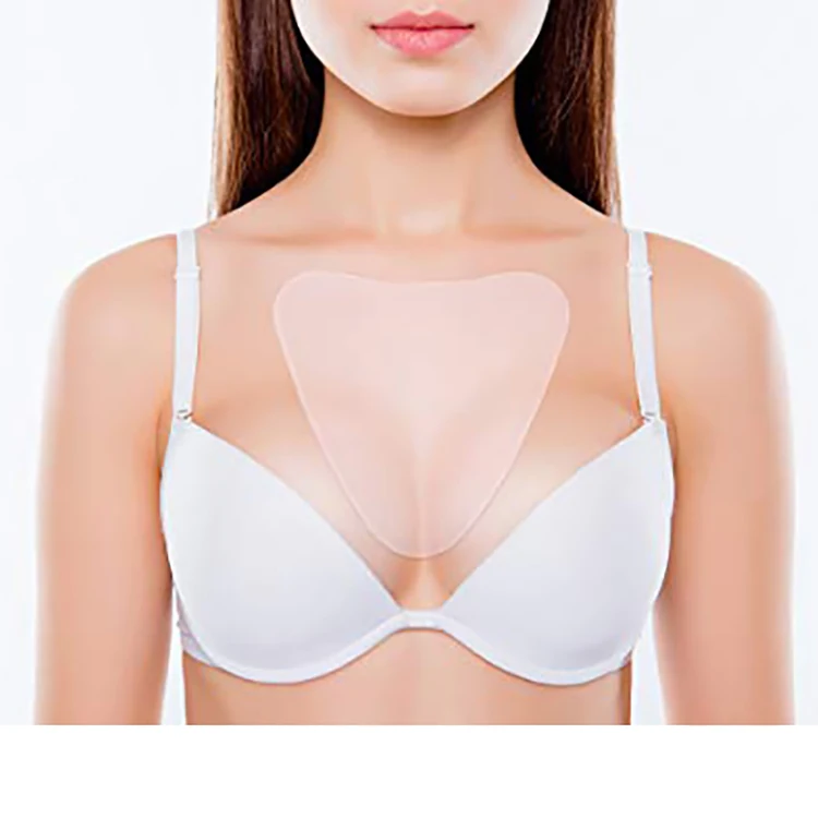 
2 packs Decollette Area washable silicone gel pad chest for adult ladies 