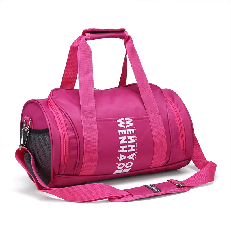 YS-B027 Waterproof foldable sports travel bags gym duffel bag with shoe compartment