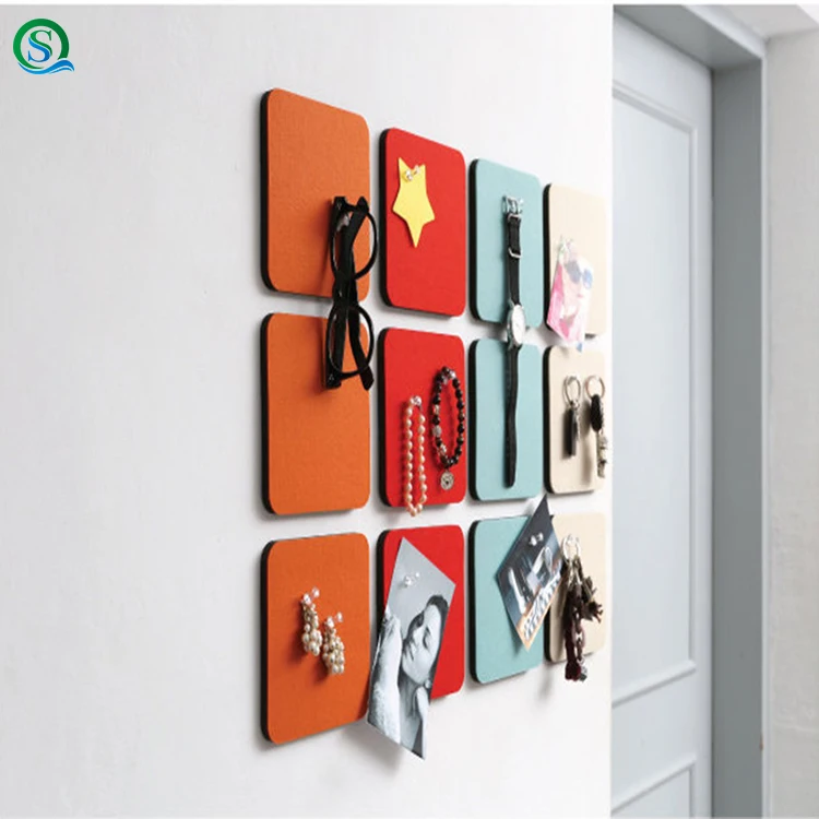 Felt color wall post background wall decoration notepad personality message board