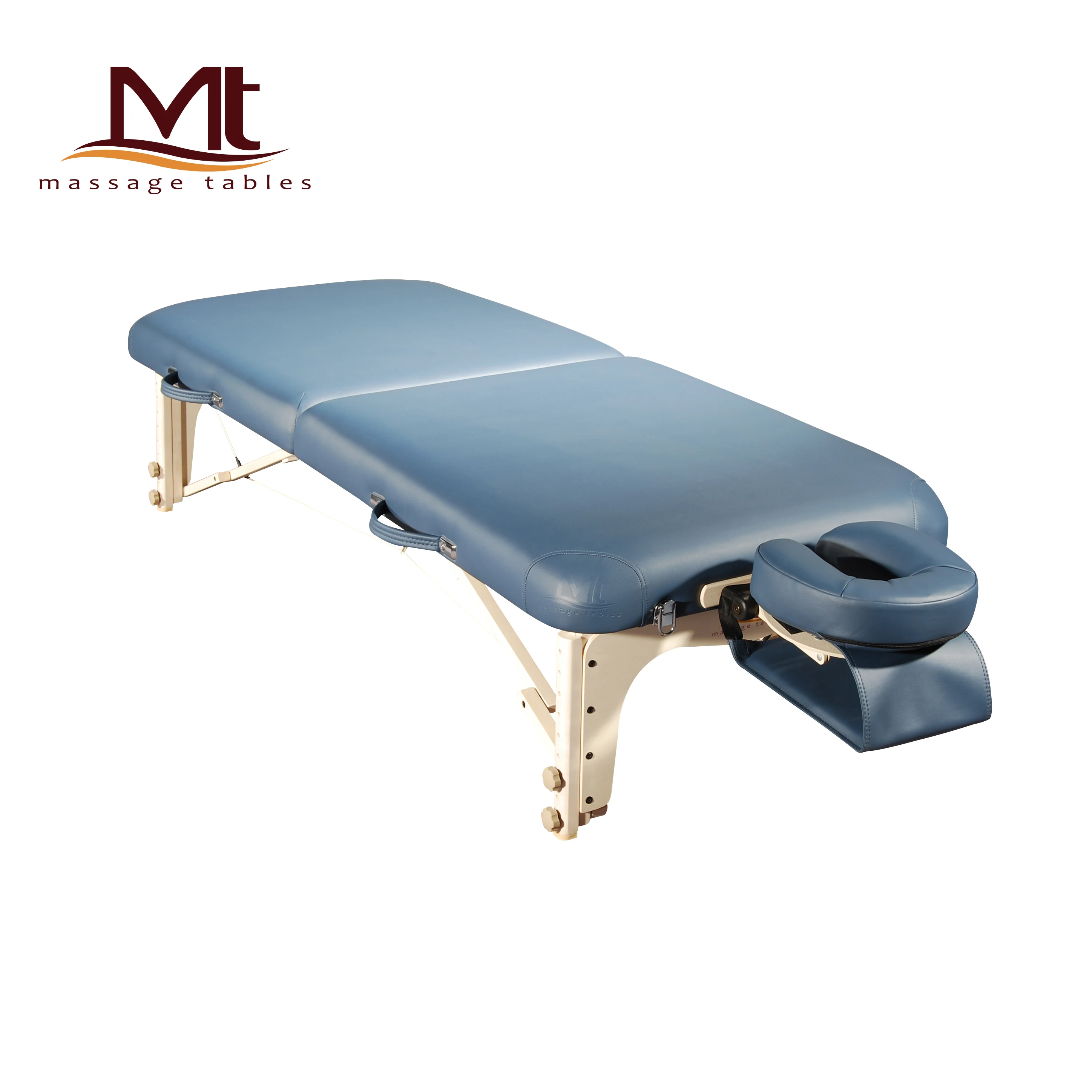 Mt Luban-Landmark-Low Factory Custom PU/PVC Leather 2 Section Wooden Folding Adjust Luxury Massage Table Spa Bed Tattoo Table