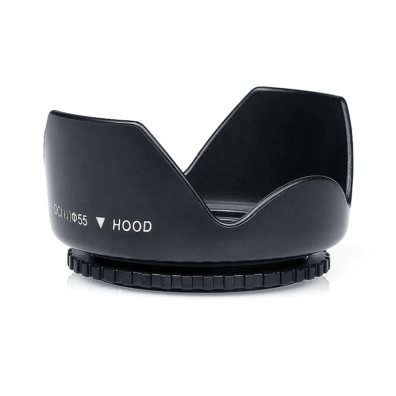Factory Price Universal Camera 55mm Flower Petal Lens Hood for DSLR Camera