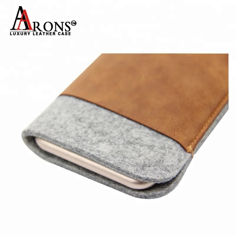 Премиум держатель для карт Универсальный Натуральная корова рукав телефон сумка кожа для iphone 6/7